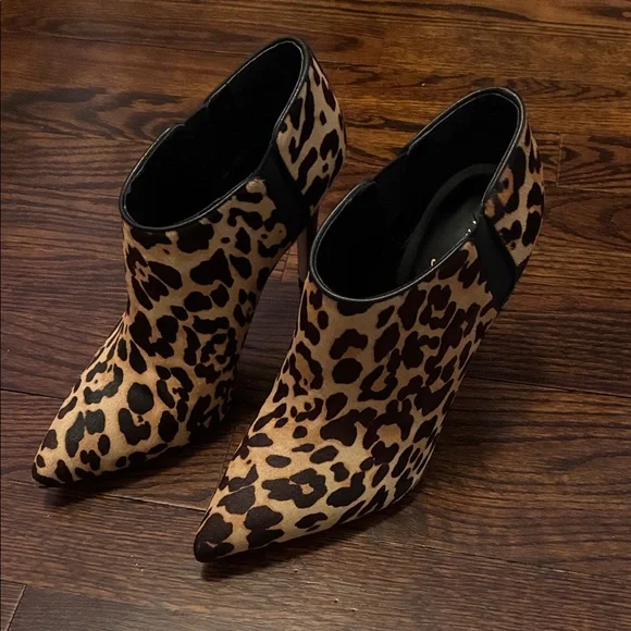 Ivanka Trump Animal Print Heeled Boots - Picture 1 of 7